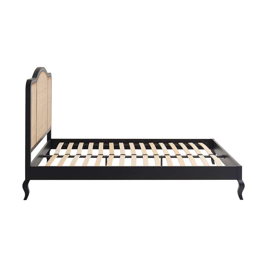 Dusklia - Annecy Rattan Bed Frame - Black