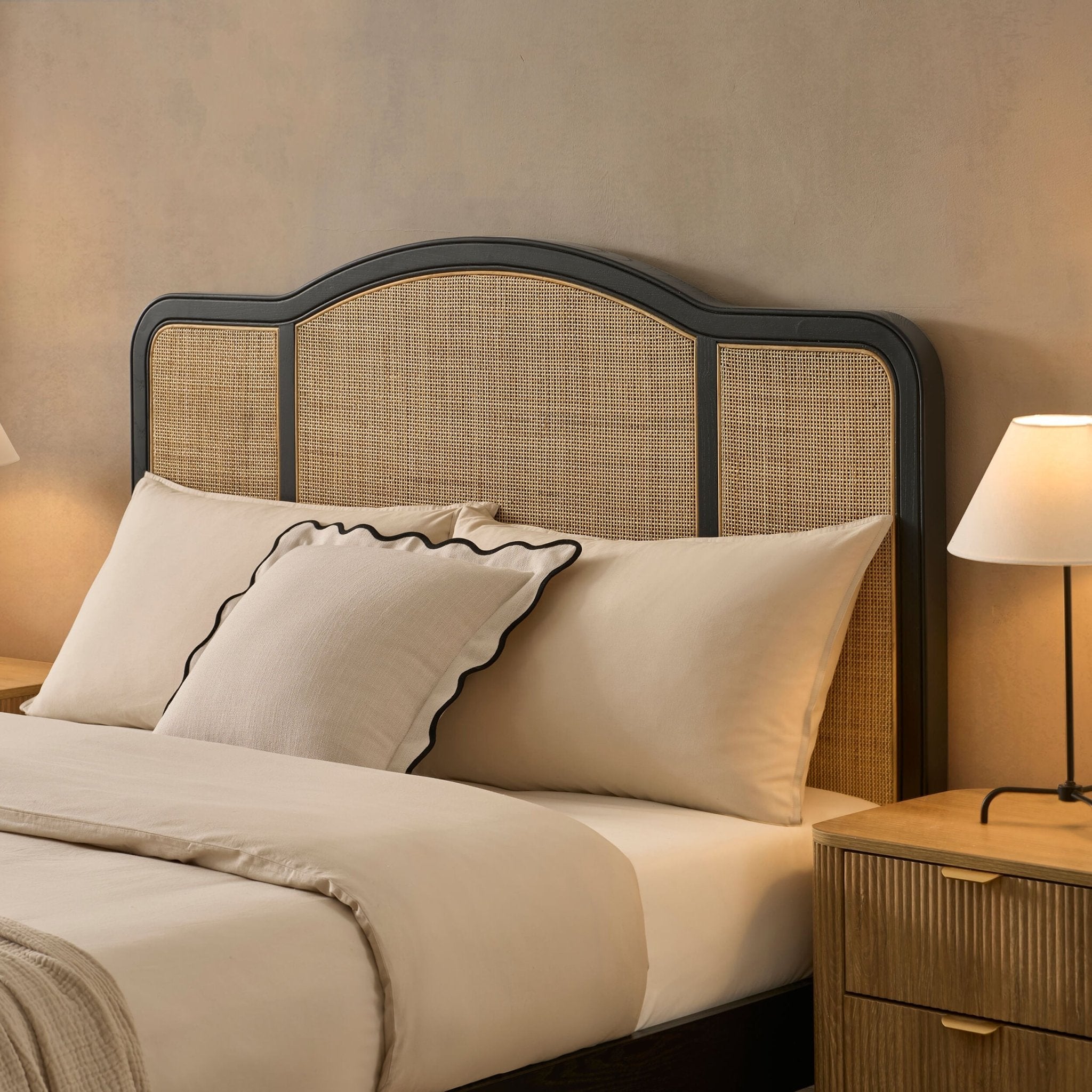 Dusklia - Annecy Rattan Bed Frame - Black