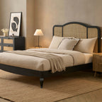 Dusklia - Annecy Rattan Bed Frame - Black