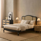 Dusklia - Annecy Rattan Bed Frame - Black