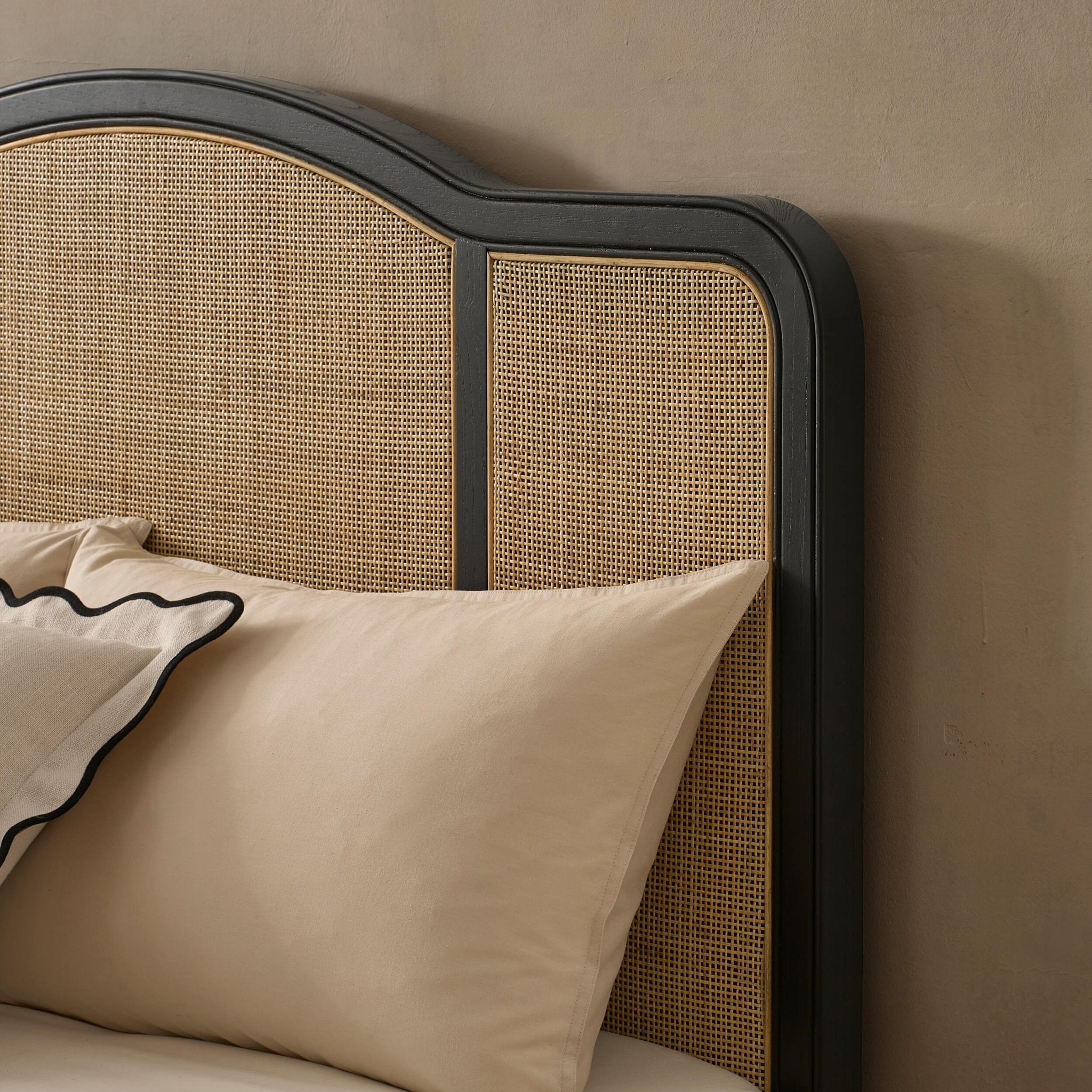 Dusklia - Annecy Rattan Bed Frame - Black