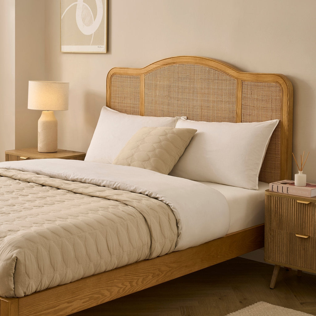 Dusklia - Annecy Rattan Bed Frame - Natural