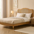 Dusklia - Annecy Rattan Bed Frame - Natural
