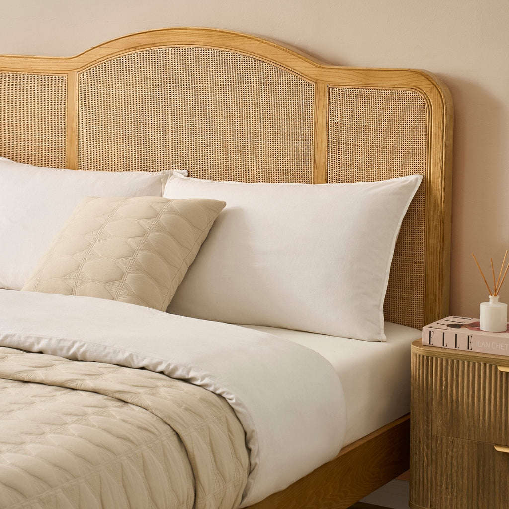 Dusklia - Annecy Rattan Bed Frame - Natural