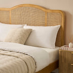 Dusklia - Annecy Rattan Bed Frame - Natural