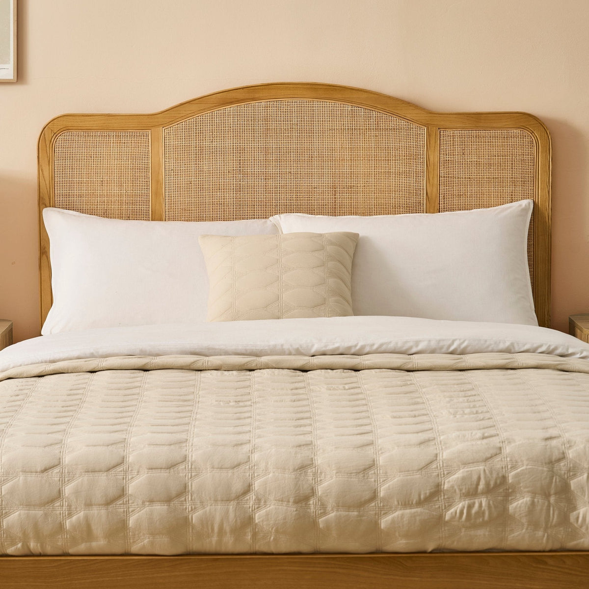Dusklia - Annecy Rattan Bed Frame - Natural