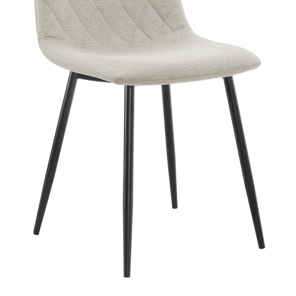 Dusklia - Annie Set Of 2 Dining Chairs - Linen - Stone Grey