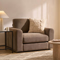 Dusklia - Antalya Loveseat - Chenille Mushroom