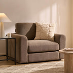 Dusklia - Antalya Loveseat - Chenille Mushroom