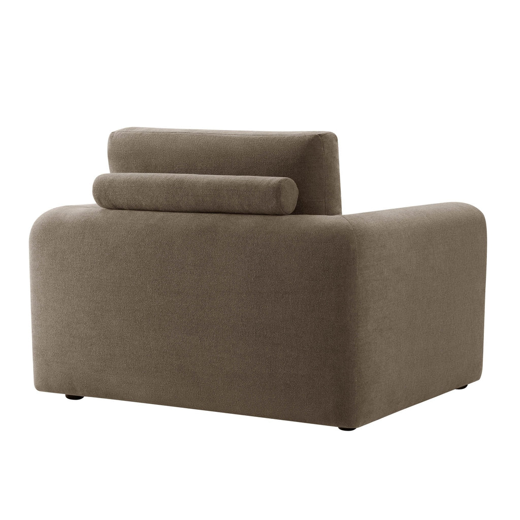 Dusklia - Antalya Loveseat - Chenille Mushroom