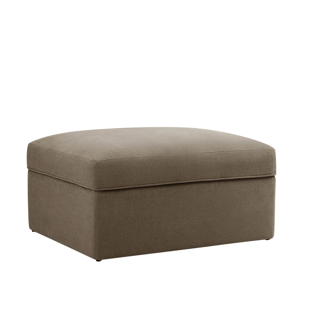 Dusklia - Antalya Storage Ottoman Pouffe - Chenille Mushroom