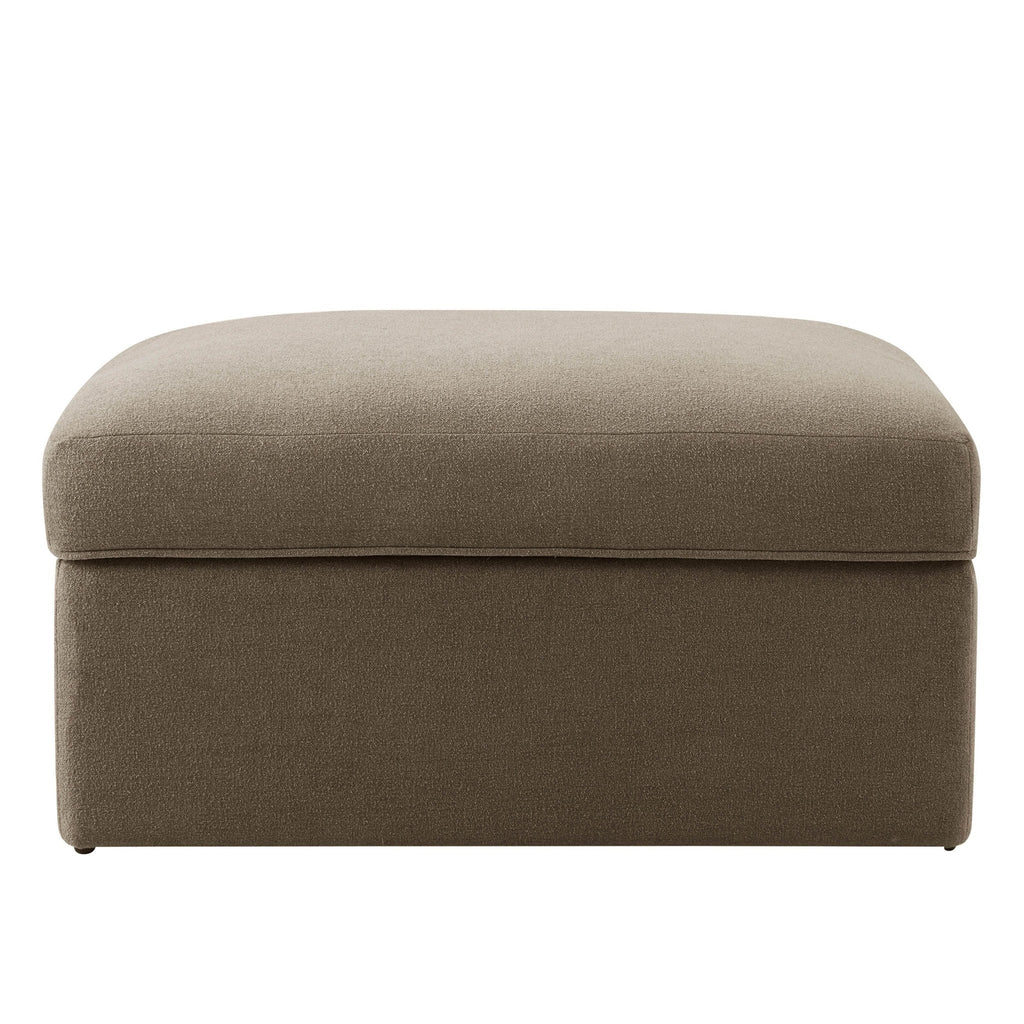 Dusklia - Antalya Storage Ottoman Pouffe - Chenille Mushroom