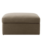 Dusklia - Antalya Storage Ottoman Pouffe - Chenille Mushroom
