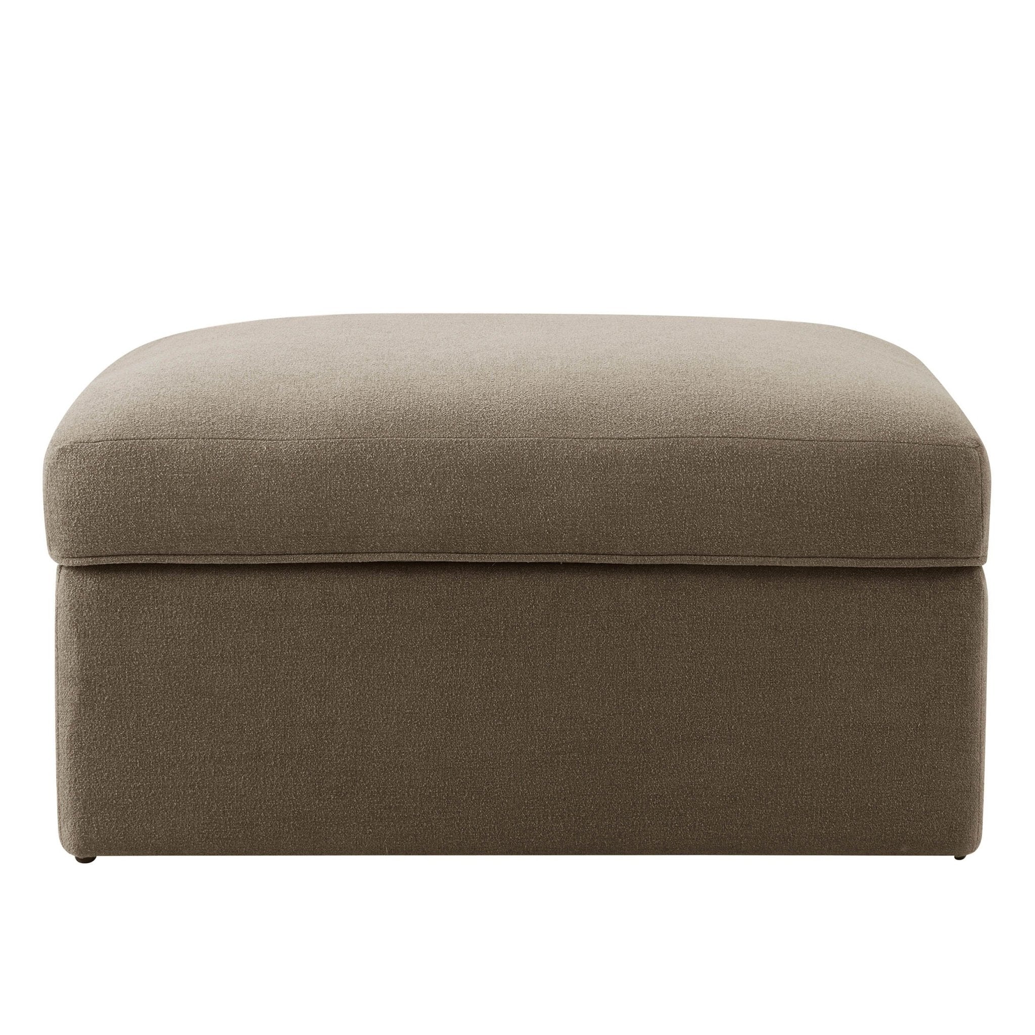 Dusklia - Antalya Storage Ottoman Pouffe - Chenille Mushroom