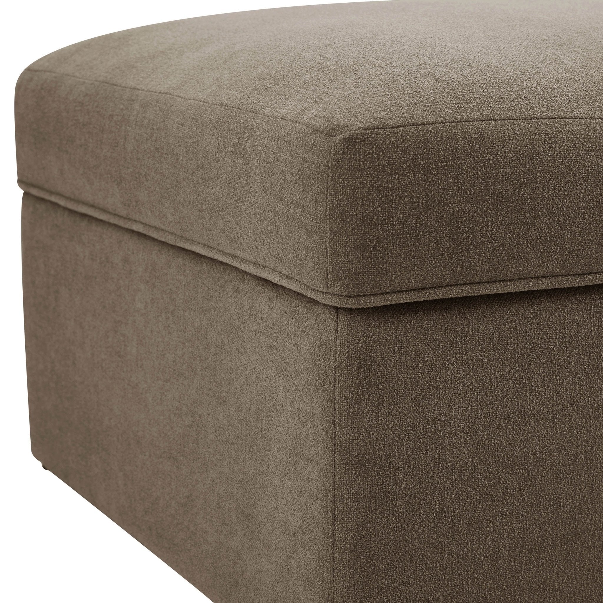 Dusklia - Antalya Storage Ottoman Pouffe - Chenille Mushroom