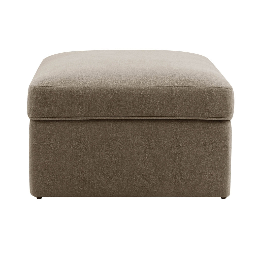 Dusklia - Antalya Storage Ottoman Pouffe - Chenille Mushroom