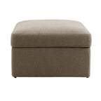 Dusklia - Antalya Storage Ottoman Pouffe - Chenille Mushroom