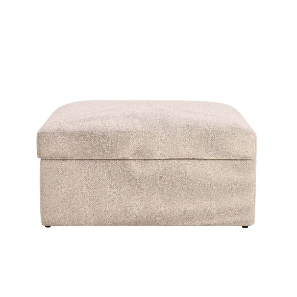 Dusklia - Antalya Storage Ottoman Pouffe - Sand Boucle