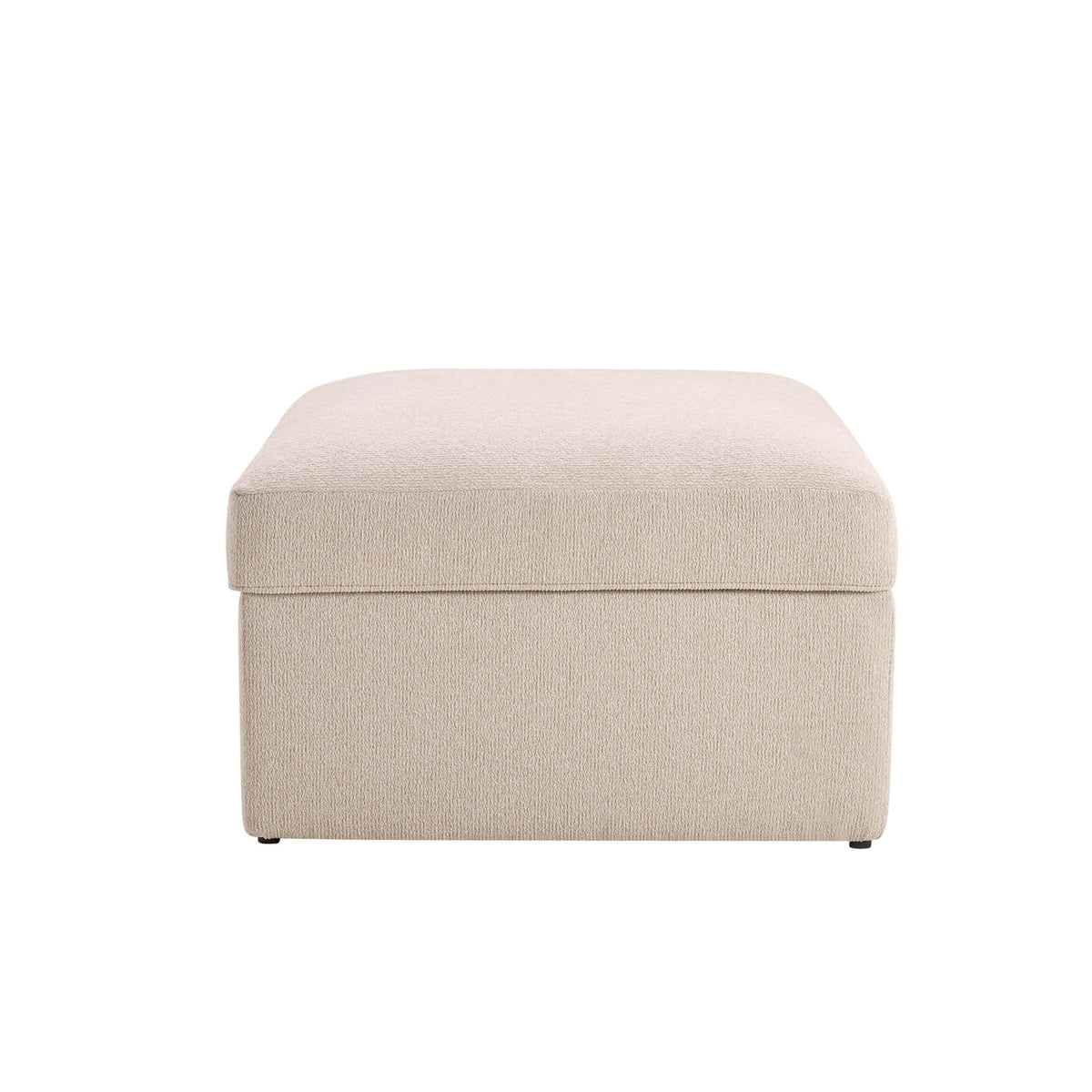 Dusklia - Antalya Storage Ottoman Pouffe - Sand Boucle