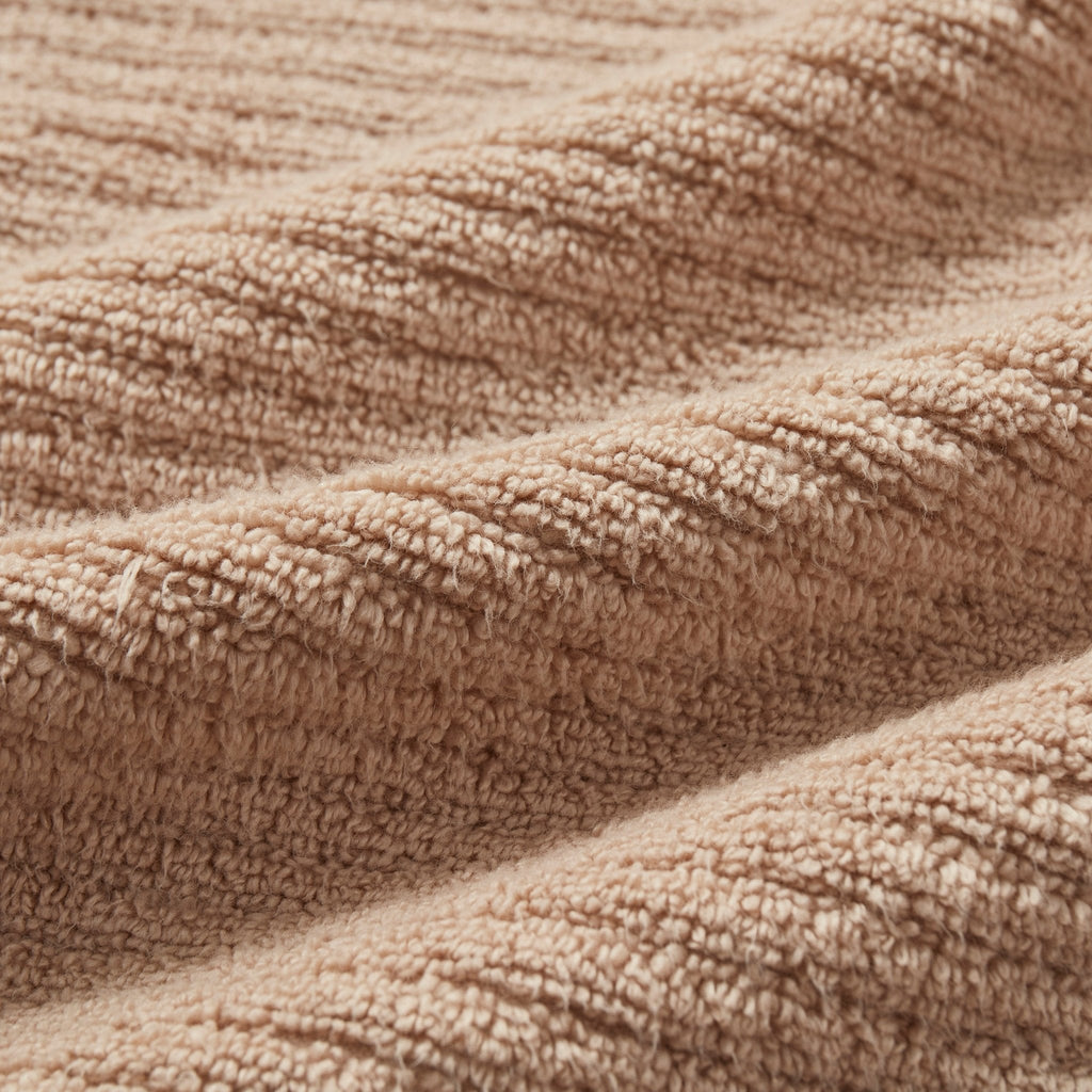 Dusklia - Antigua Soft Fine Ribbed Towel Collection - Natural