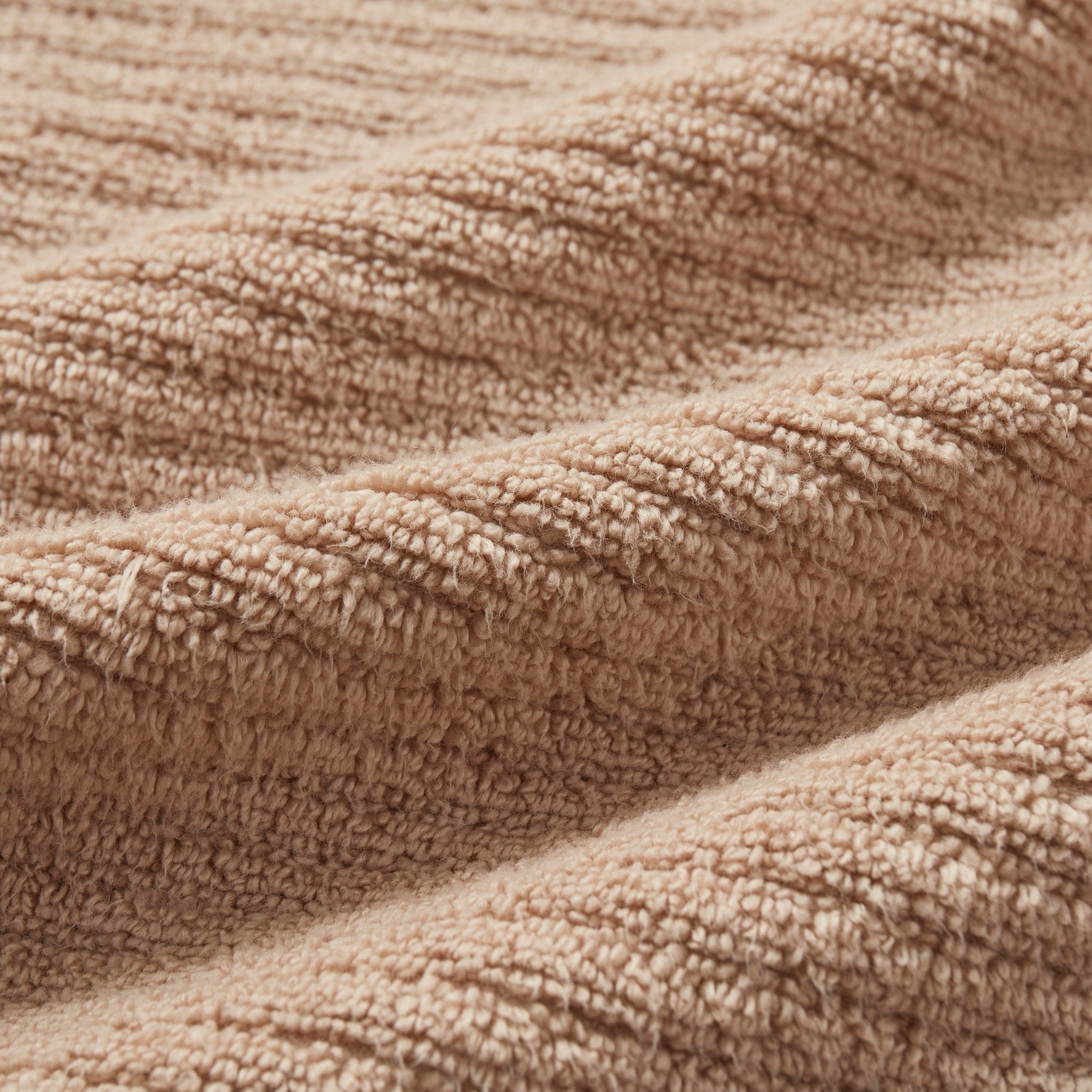 Dusklia - Antigua Soft Fine Ribbed Towel Collection - Natural