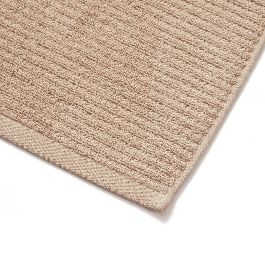 Dusklia - Antigua Soft Fine Ribbed Towel Collection - Natural