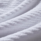 Dusklia - Antigua Soft Fine Ribbed Towel Collection - White