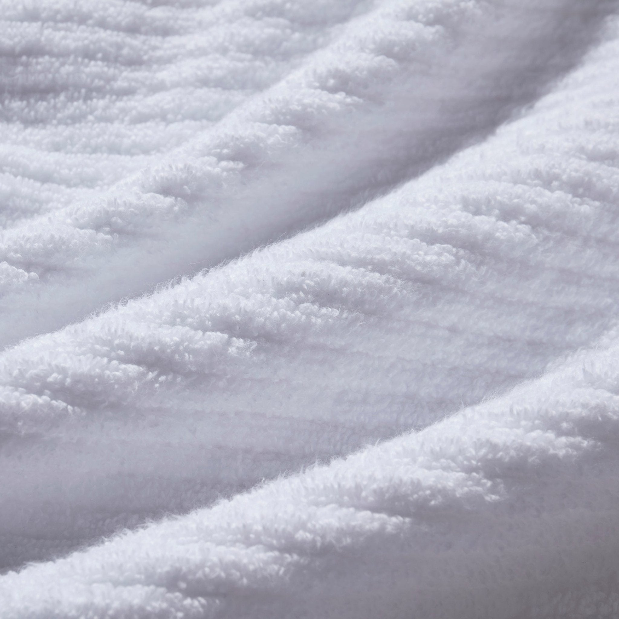 Dusklia - Antigua Soft Fine Ribbed Towel Collection - White