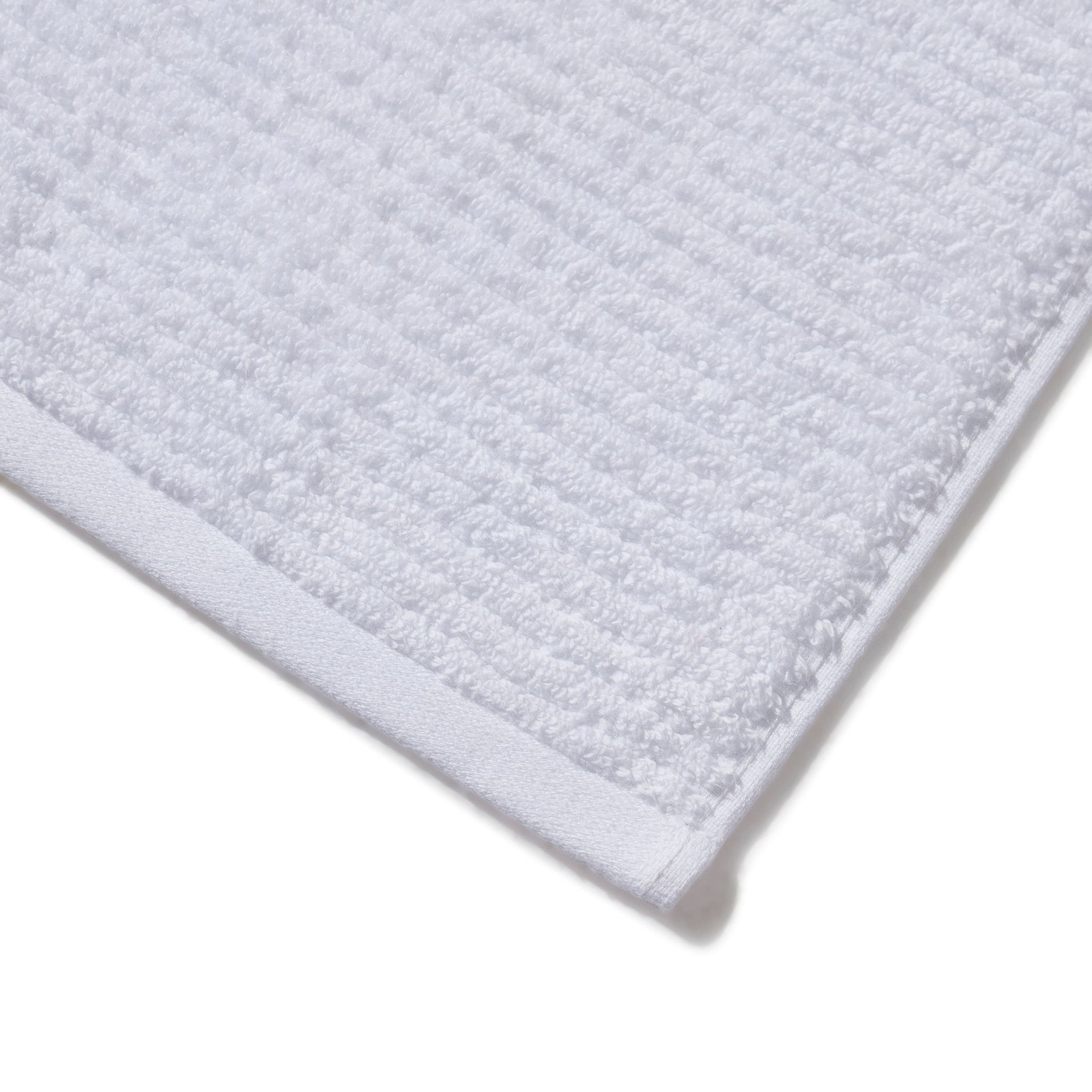 Dusklia - Antigua Soft Fine Ribbed Towel Collection - White