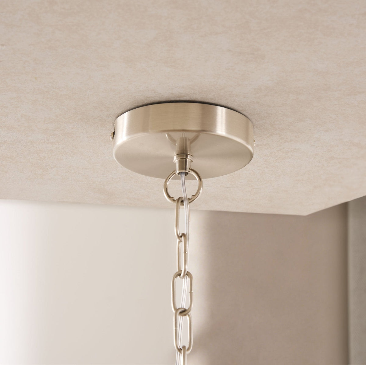 Dusklia - April 4 Light Pendant Chandelier - Grey/ Silver