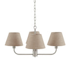Dusklia - April 4 Light Pendant Chandelier - Grey/ Silver