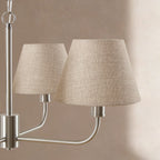 Dusklia - April 4 Light Pendant Chandelier - Grey/ Silver