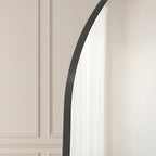 Dusklia - Arched Mantel Mirror - Black