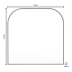 Dusklia - Arched Mantel Mirror - Black