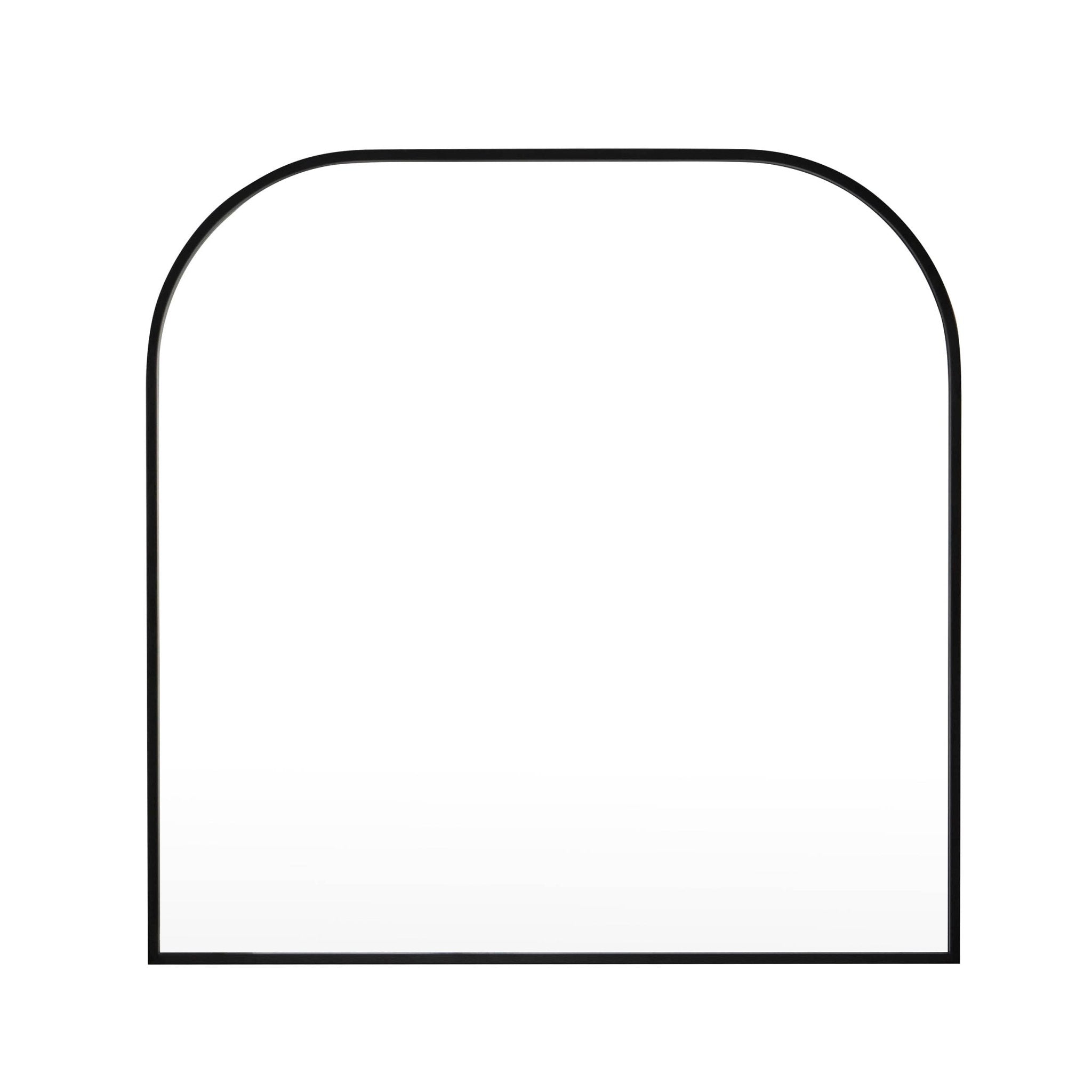 Dusklia - Arched Mantel Mirror - Black