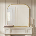Dusklia - Arched Mantel Mirror - Gold