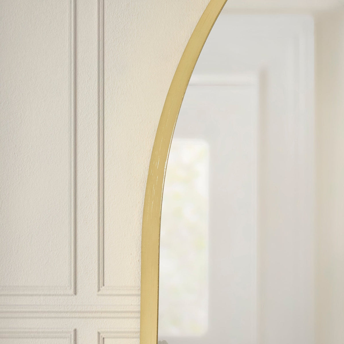 Dusklia - Arched Mantel Mirror - Gold