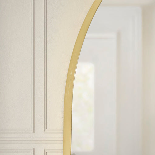 Dusklia - Arched Mantel Mirror - Gold