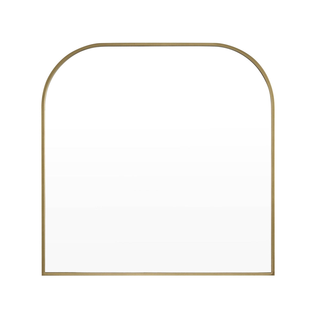 Dusklia - Arched Mantel Mirror - Gold