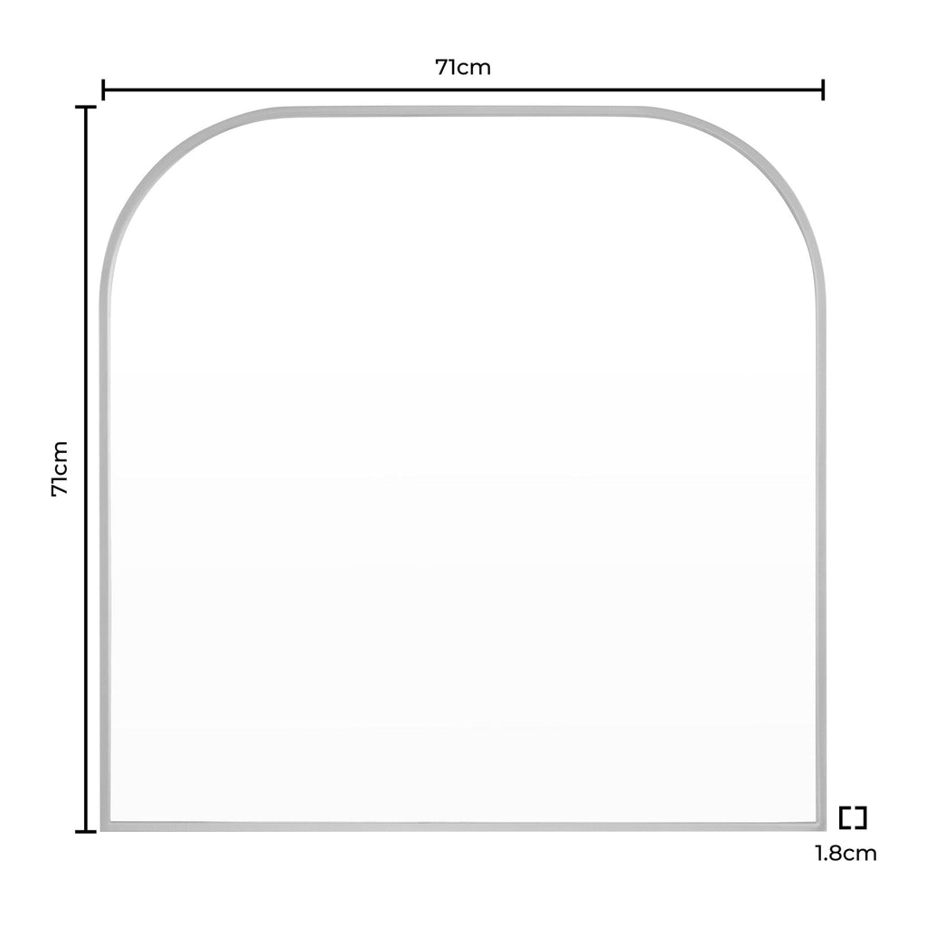 Dusklia - Arched Mantel Mirror - Gold