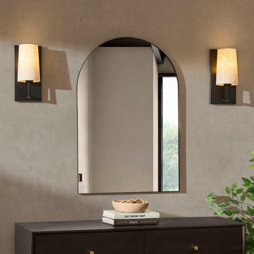 Dusklia - Arched Wall Mirror - Black