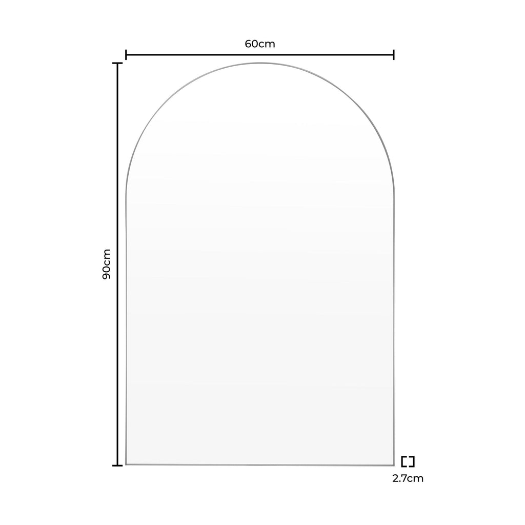 Dusklia - Arched Wall Mirror - Black