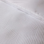 Dusklia - Archie Geo Woven Jaquard 200 Thread Count Duvet Cover & Pillowcase Set - White