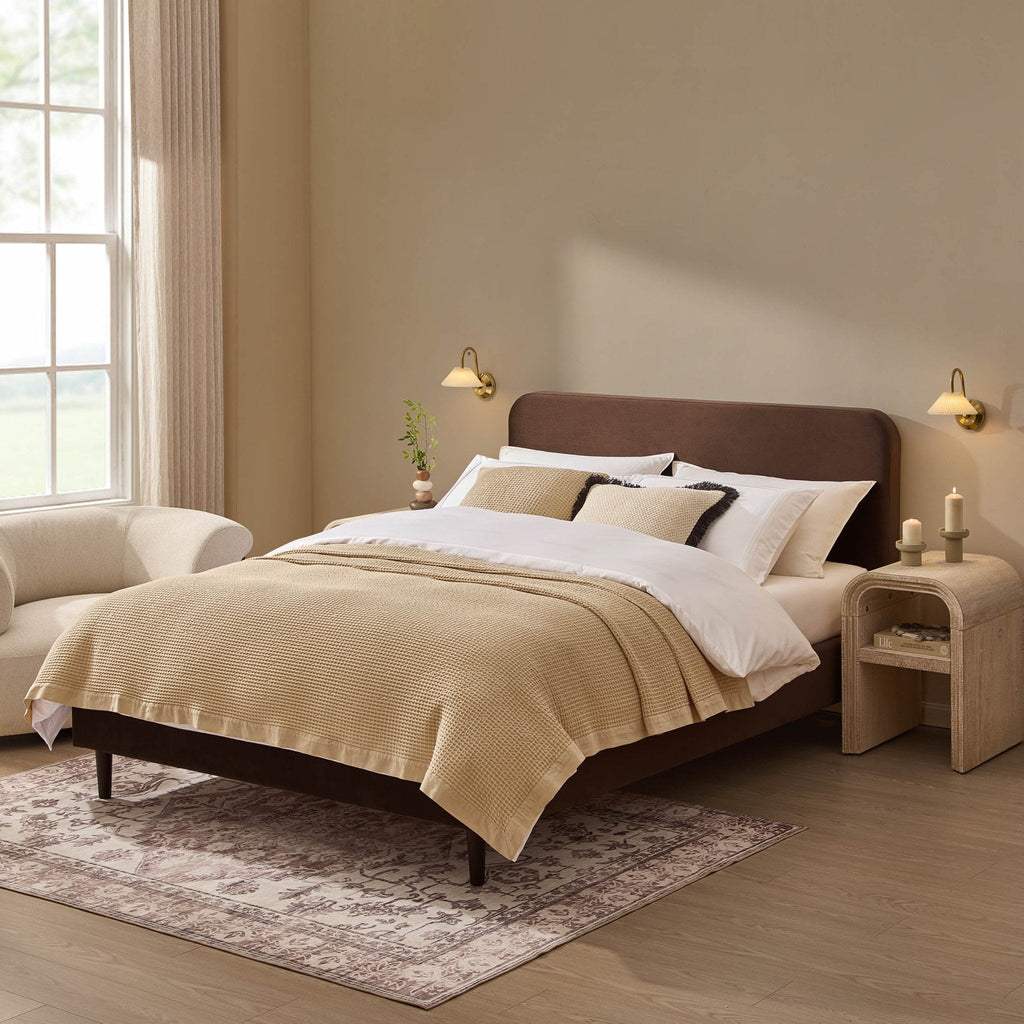 Dusklia - Ascot Bed Frame - Cappuccino