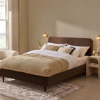 Dusklia - Ascot Bed Frame - Cappuccino