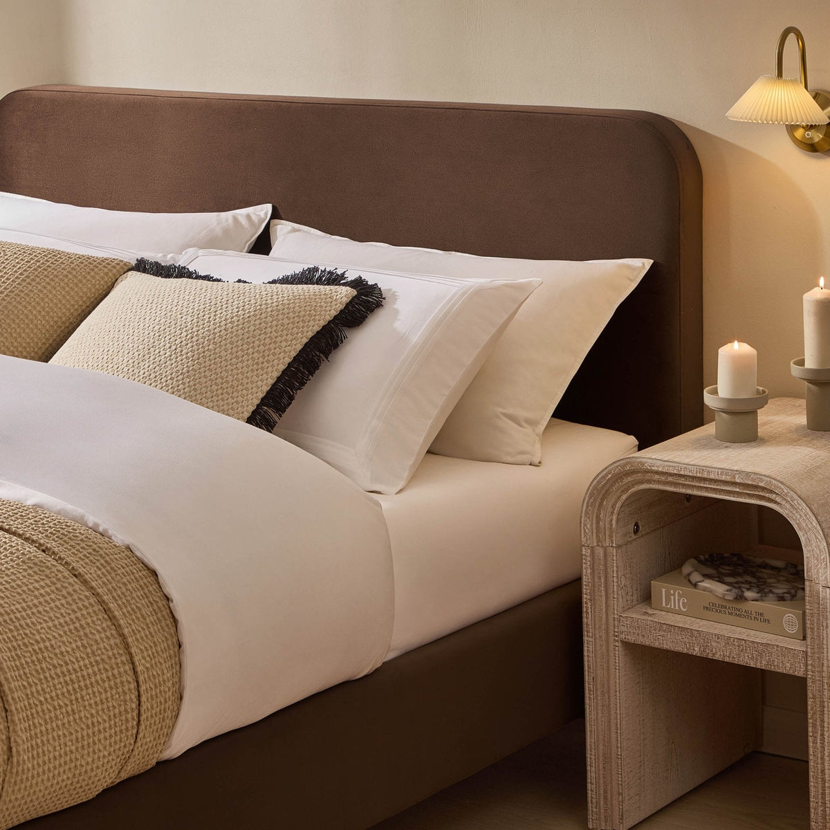 Dusklia - Ascot Bed Frame - Cappuccino