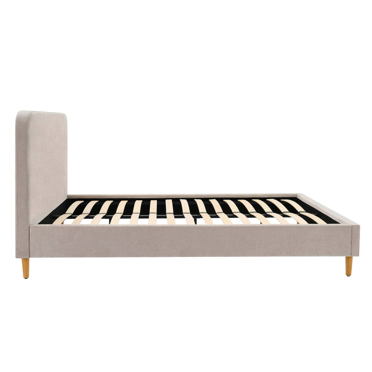 Dusklia - Ascot Bed Frame - Chenille Light Grey