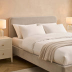 Dusklia - Ascot Bed Frame - Chenille Light Grey