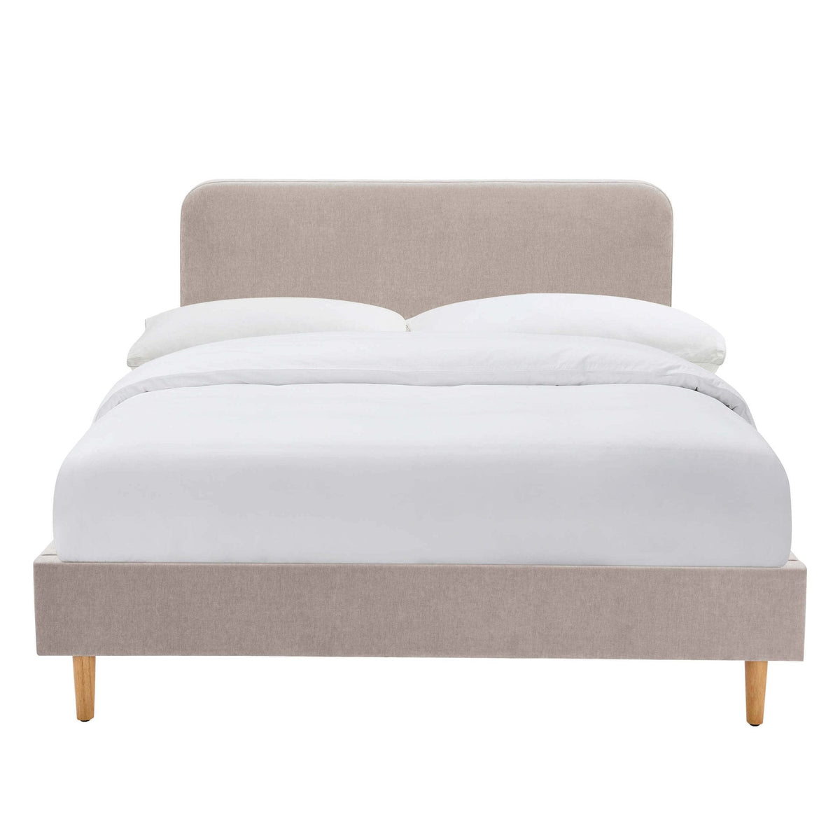 Dusklia - Ascot Bed Frame - Chenille Light Grey