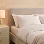 Dusklia - Ascot Bed Frame - Chenille Light Grey